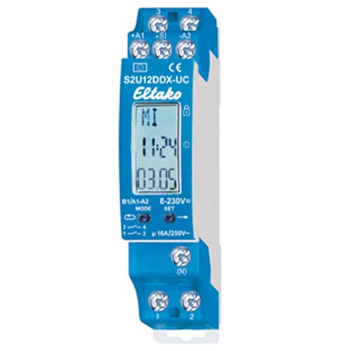 Interruptor horario digital con 2 canales S2U12DDX-UC Interruptor horario digital con 2 canales S2U12DDX-UC